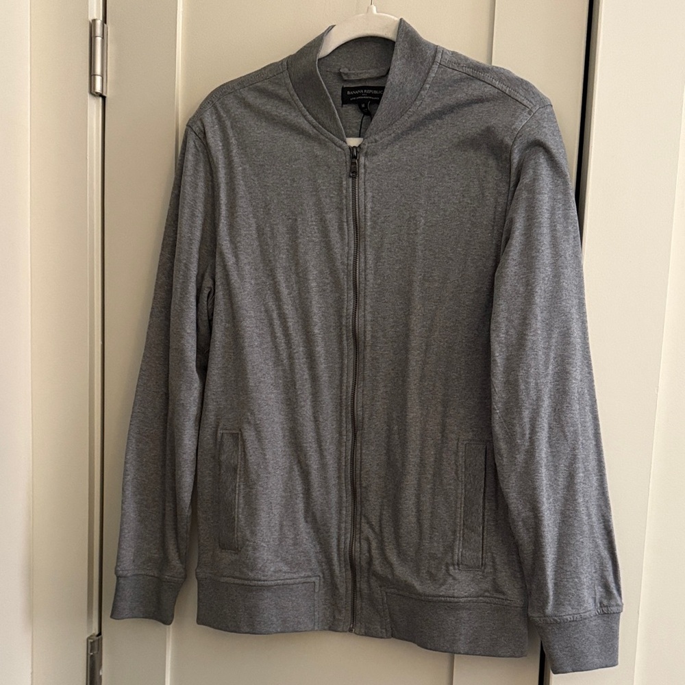 Banana republic NWT Gray Zip-Up Jacket M